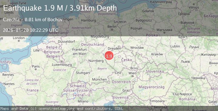 Map of Germany-Czech Republic border region