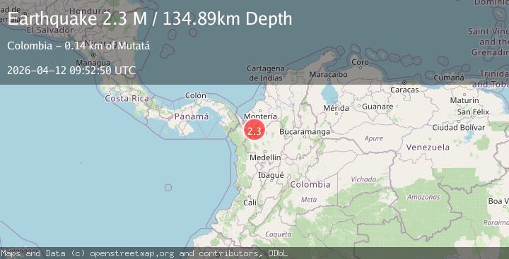 Map of northern Colombia
