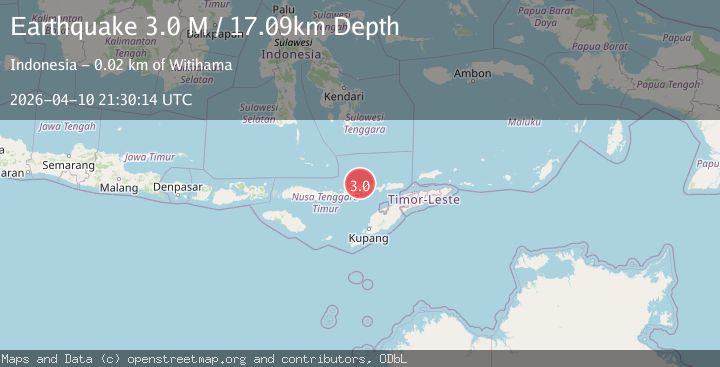 Map of Flores region, Indonesia