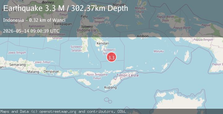 Map of Banda Sea
