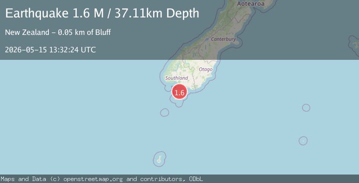 Map of Southland District, New Zealand