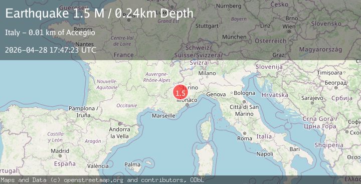 Map of Provincia di Cuneo, Italy