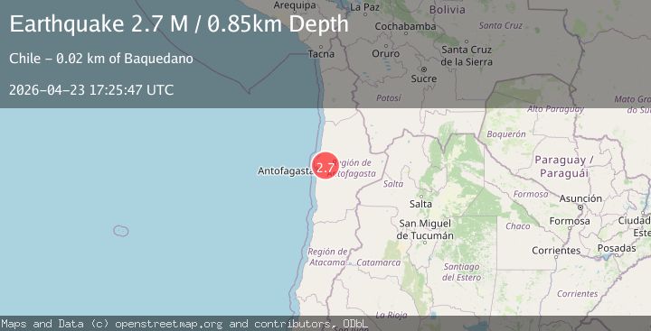Map of Antofagasta, Chile