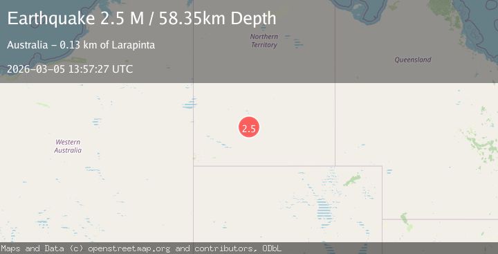 Map of Northern Territory, Australia