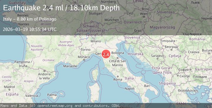 Map of Provincia di Modena, Italy