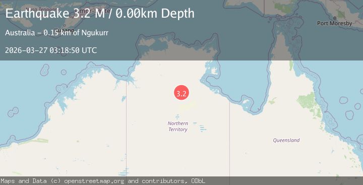 Map of Northern Territory, Australia