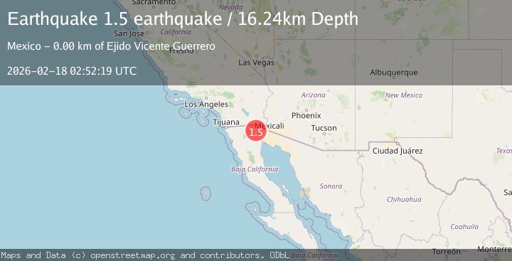 Map of California-Baja California border region