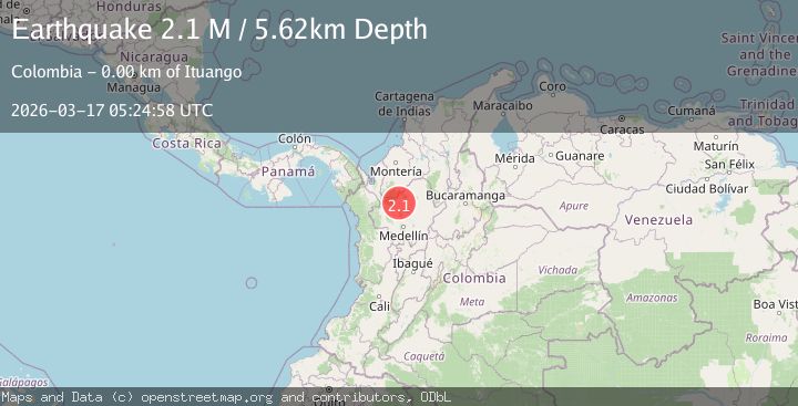 Map of northern Colombia