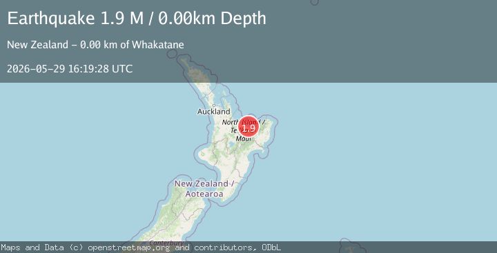 Map of North Island of New Zealand