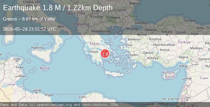 Map of Offshore southern Greece