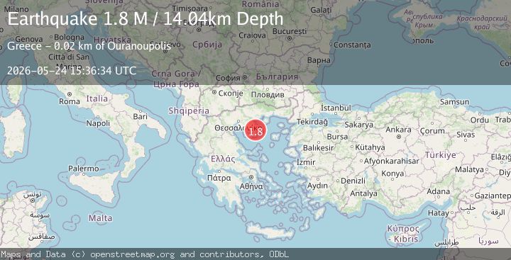Map of Aegean Sea
