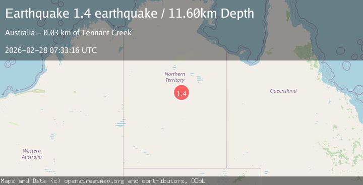 Map of Northern Territory, Australia