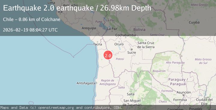 Map of Tarapaca, Chile