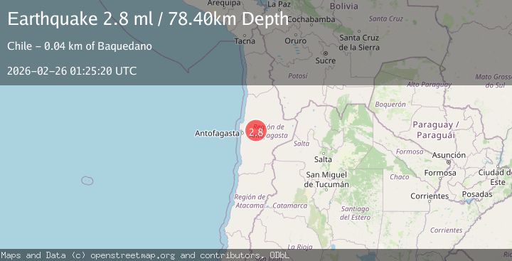Map of Antofagasta, Chile