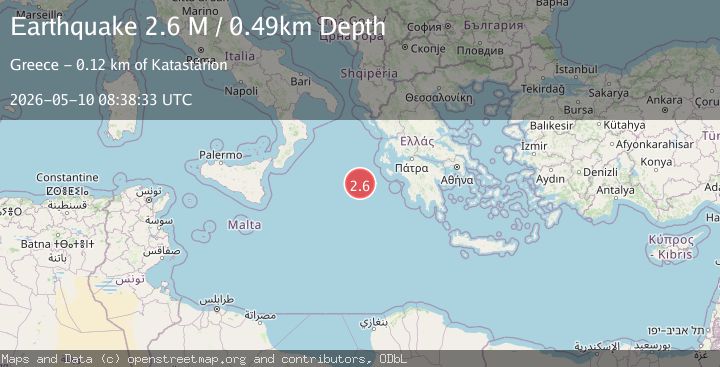 Map of Ionian Sea