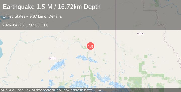 Map of Central Alaska