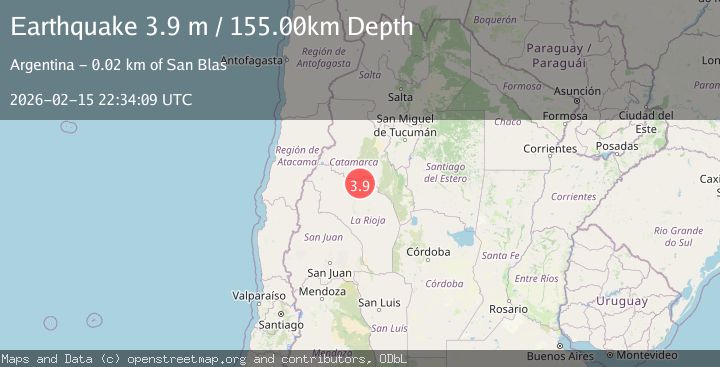 Map of La Rioja, Argentina