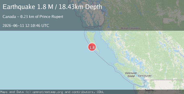 Map of Haida Gwaii Region, Canada
