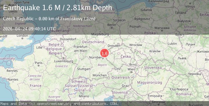 Map of Germany-Czech Republic border region