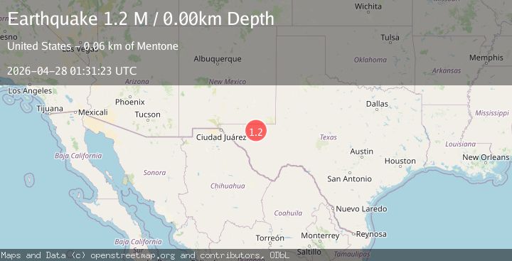 Map of western Texas