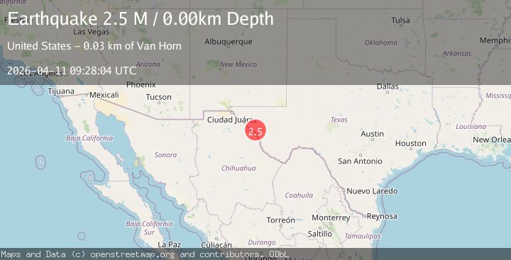 Map of Texas-Chihuahua border region