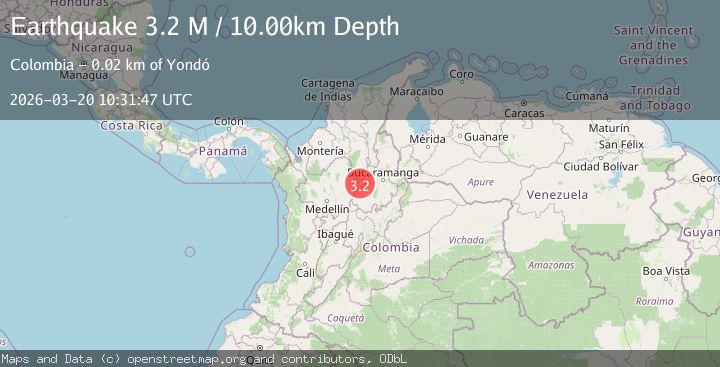 Map of northern Colombia