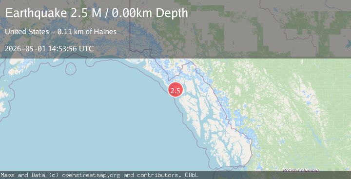 Map of Southeastern Alaska