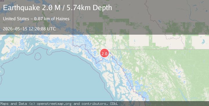 Map of Southeastern Alaska