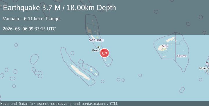 Map of Vanuatu