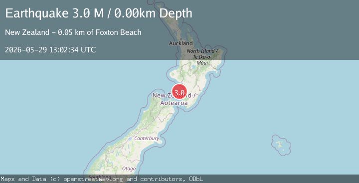 Map of Cook Strait, New Zealand