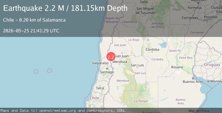 Map of San Juan, Argentina