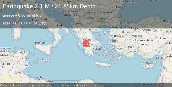 Map of Near the coast of Greece