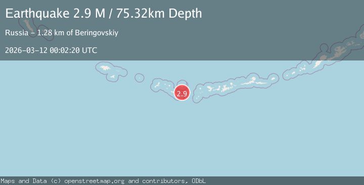 Map of Rat Islands, Aleutian Islands, Alaska