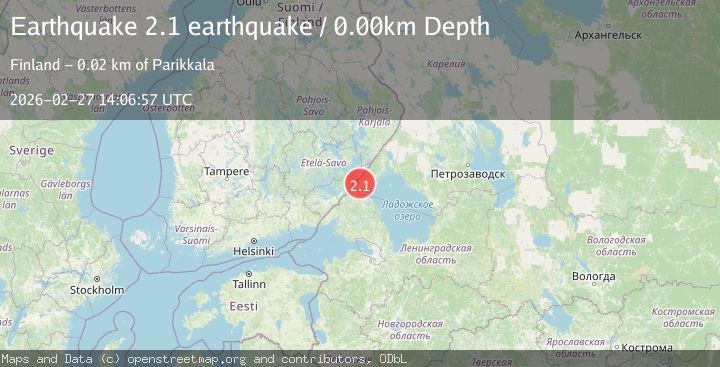 Map of Finland-Russia border region