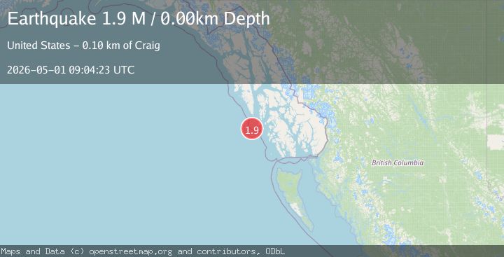 Map of Southeastern Alaska