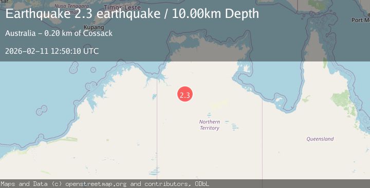 Map of Northern Territory, Australia