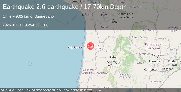 Map of Antofagasta, Chile