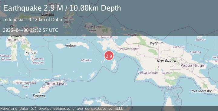 Map of Papua region, Indonesia