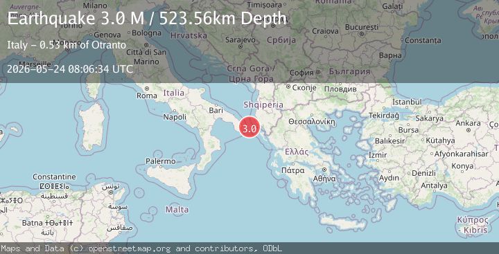 Map of Adriatic Sea