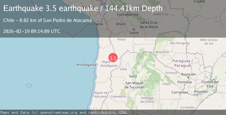 Map of Antofagasta, Chile