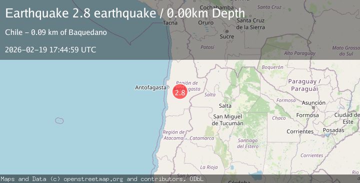 Map of Antofagasta, Chile