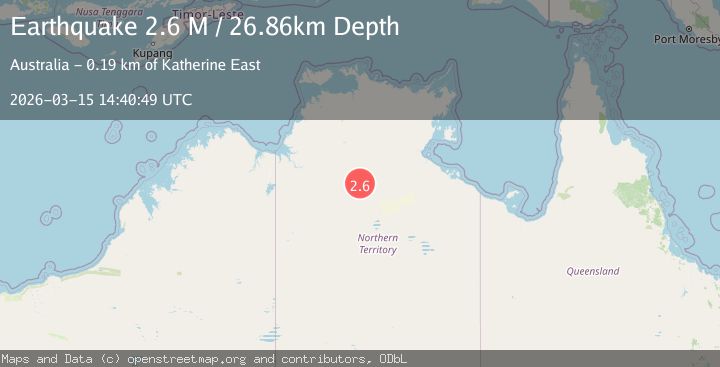 Map of Northern Territory, Australia