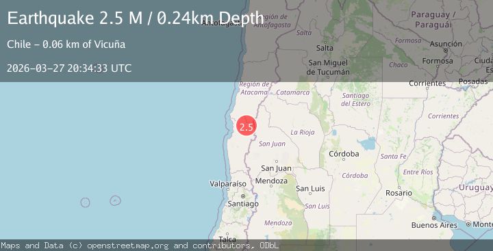 Map of Coquimbo, Chile