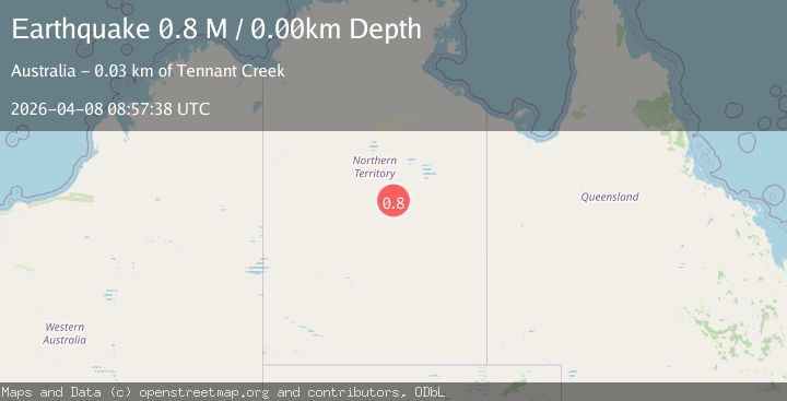 Map of Northern Territory, Australia