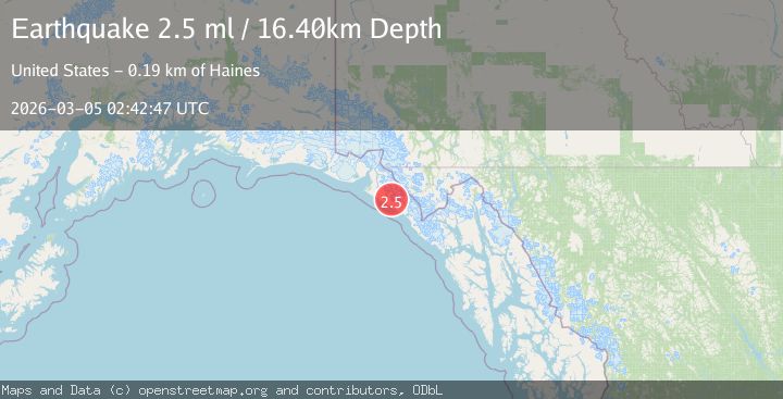 Map of Southeastern Alaska