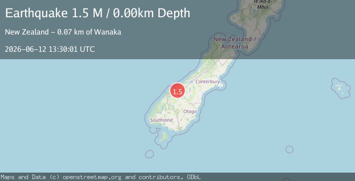 Map of Westland District, New Zealand