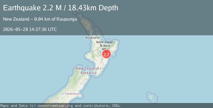 Map of Hastings District, New Zealand