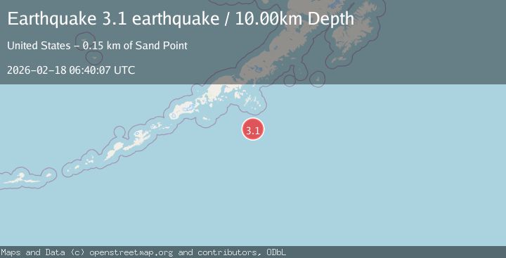 Map of south of Alaska