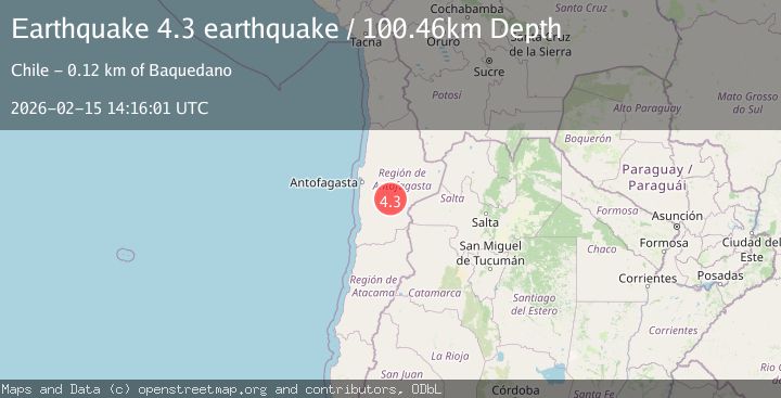 Map of Antofagasta, Chile