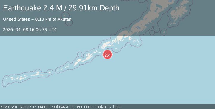 Map of Unimak Island region, Alaska